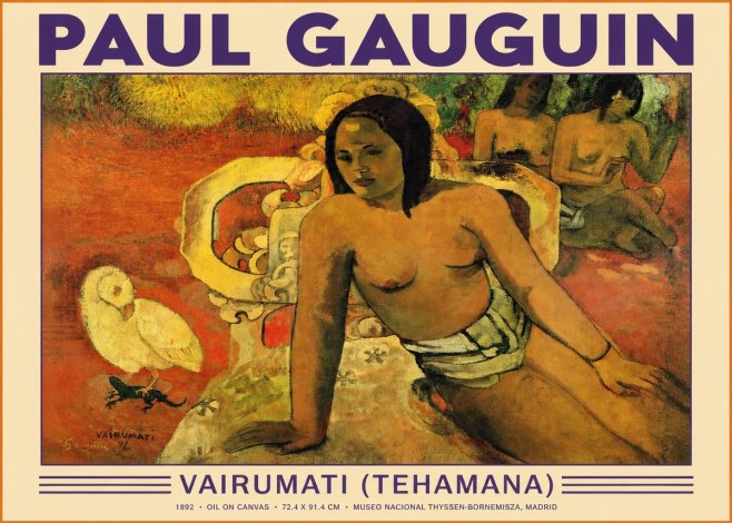Paul Gauguin Vairumati (Tehamana) No3 - Affiche