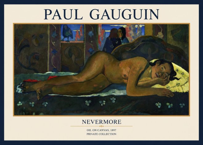 Paul Gauguin Nevermore No1 - Affiche