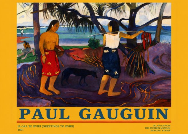 Paul Gauguin Ia Ora Na Te Ovari (I Raro Te Oviri) No3 - Affiche