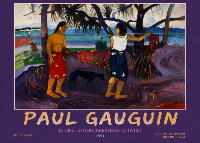 Paul Gauguin Ia Ora Na Te Ovari (I Raro Te Oviri) No4 - Affiche