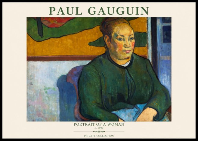 Paul Gauguin Portrait of a Woman No1 - Affiche