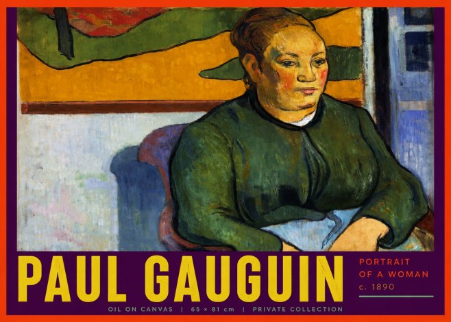 Paul Gauguin Portrait of a Woman No6 - Affiche