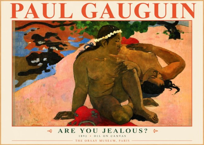 Paul Gauguin Are You Jealous? No3 - Affiche