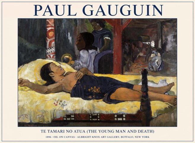 Paul Gauguin Te Tamari No Atua (the Young Man and Death) No1 - Affiche
