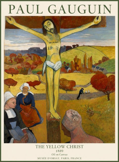 Paul Gauguin The Yellow Christ No1 - Affiche