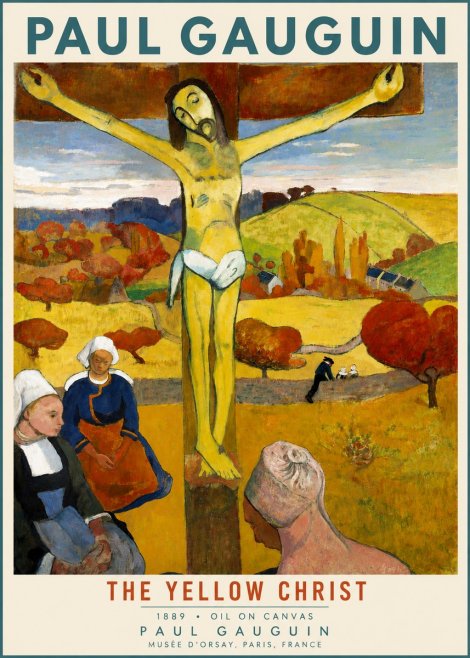 Paul Gauguin The Yellow Christ No3 - Affiche