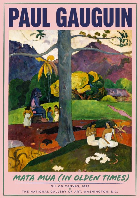 Paul Gauguin Mata Mua (in Olden Times) No5 - Affiche