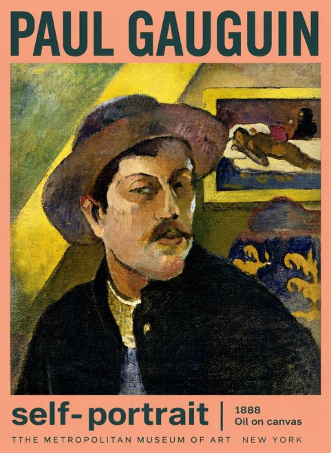 Paul Gauguin Self-portrait II No3 - Affiche
