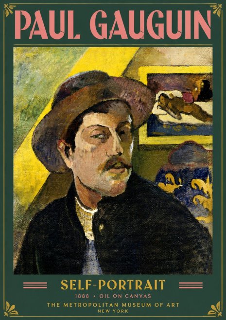 Paul Gauguin Self-portrait II No5 - Affiche