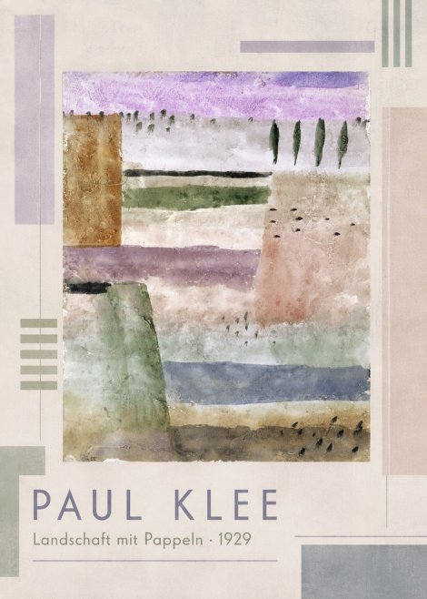 Paul Klee Landschaft Mit Pappeln No1 - Affiche