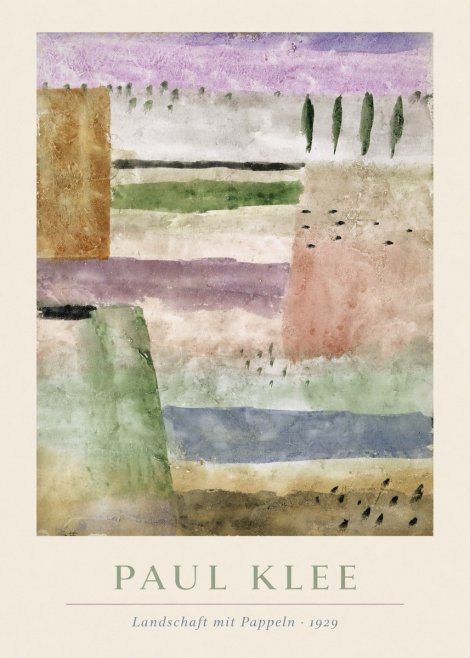 Paul Klee Landschaft Mit Pappeln No3 - Affiche