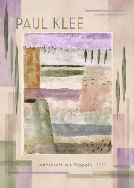 Paul Klee Landschaft Mit Pappeln No4 - Affiche