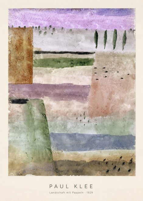 Paul Klee Landschaft Mit Pappeln No6 - Affiche