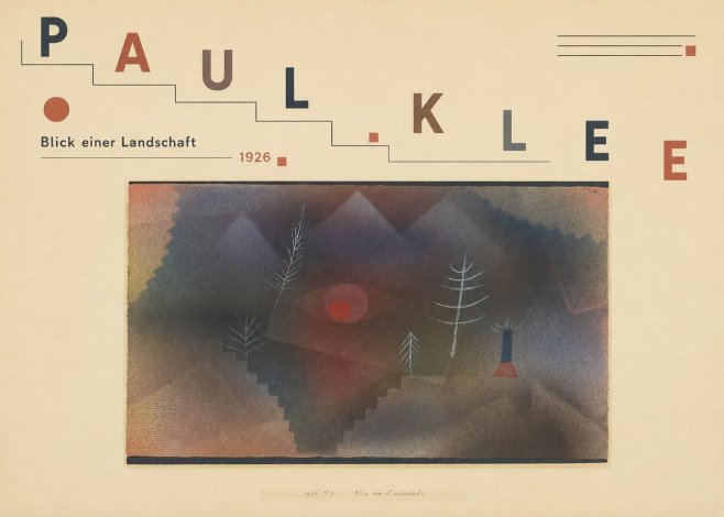 Paul Klee Blick Einer Landschaft No3 - Affiche