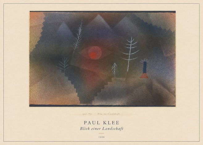 Paul Klee Blick Einer Landschaft No4 - Affiche