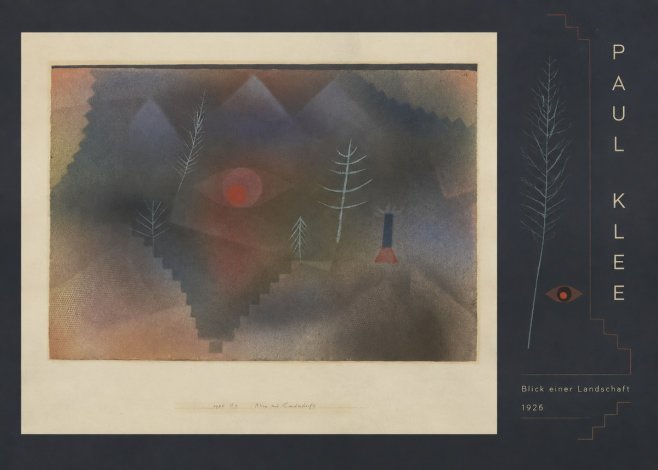 Paul Klee Blick Einer Landschaft No5 - Affiche
