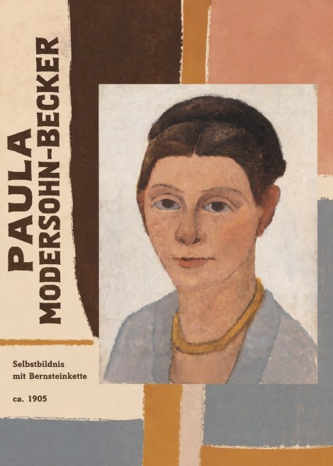 Paula Modersohn-Becker Selbstbildnis Mit Bernsteinkette No4 - Affiche