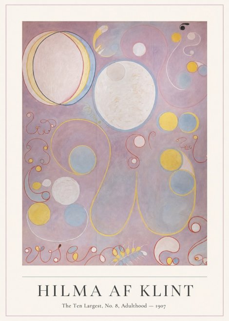 Hilma af Klint The Ten Largest, No. 8, Adulthood No4 - Affiche