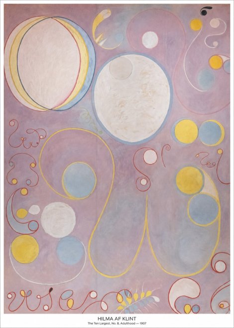 Hilma af Klint The Ten Largest, No. 8, Adulthood No5 - Affiche