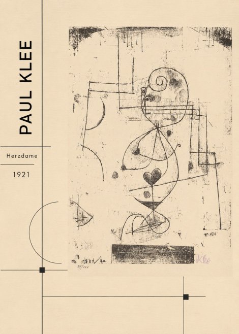 Paul Klee Herzdame No2 - Affiche