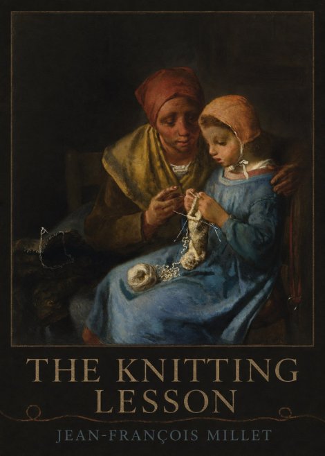 Jean-François Millet The Knitting Lesson I No3 - Affiche