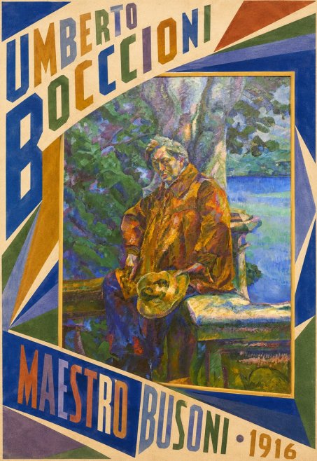 Umberto Boccioni Maestro Busoni No5 - Affiche