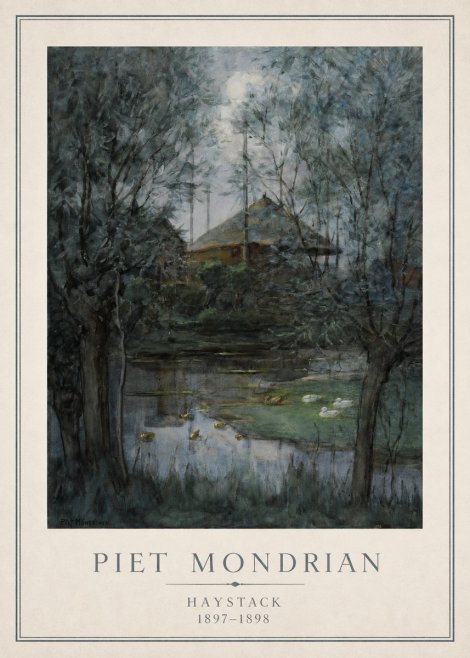 Piet Mondrian Haystack No1 - Affiche