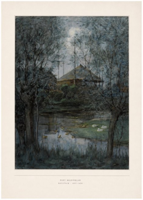 Piet Mondrian Haystack No4 - Affiche