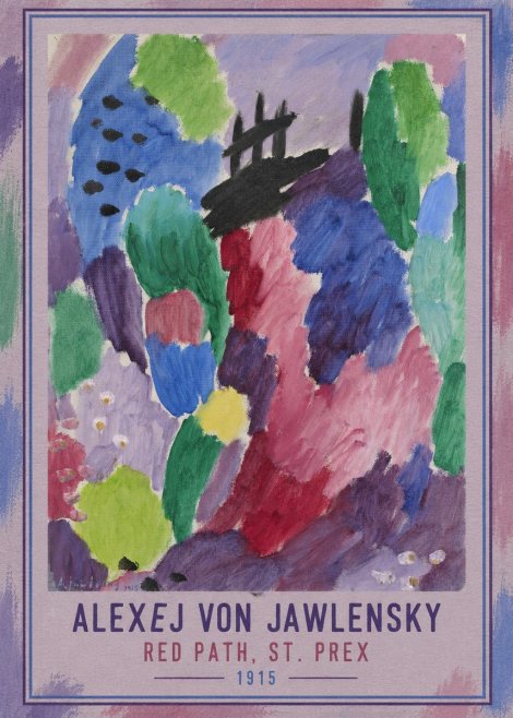Alexej von Jawlensky Red Path, St. Prex II No3 - Affiche