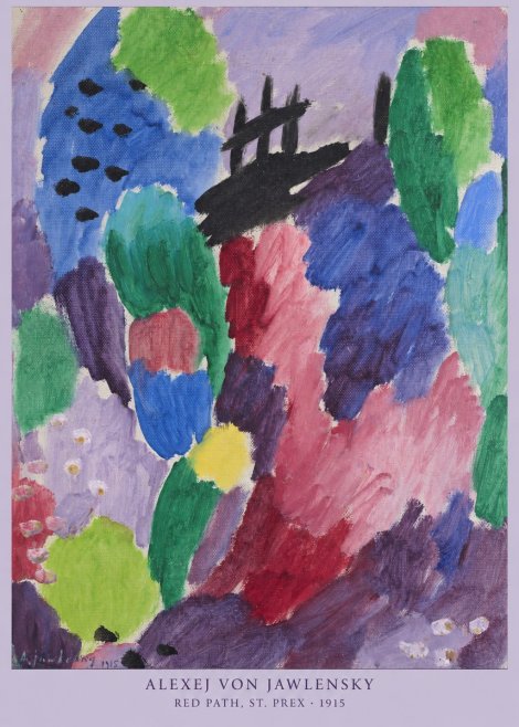Alexej von Jawlensky Red Path, St. Prex II No6 - Affiche