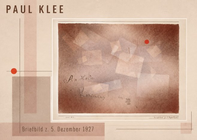 Paul Klee Briefbild Z. 5. Dezember 1927 No3 - Affiche
