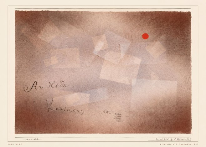 Paul Klee Briefbild Z. 5. Dezember 1927 No5 - Affiche