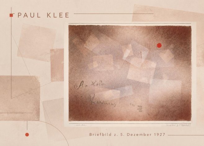 Paul Klee Briefbild Z. 5. Dezember 1927 No6 - Affiche