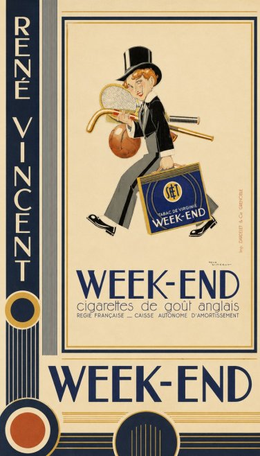 René Vincent Week-end No5 - Affiche