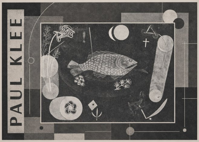 Paul Klee Abstract Fish No4 - Affiche