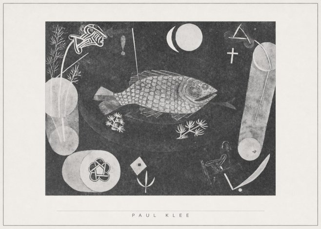 Paul Klee Abstract Fish No5 - Affiche