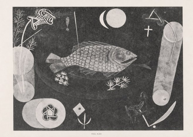 Paul Klee Abstract Fish No6 - Affiche