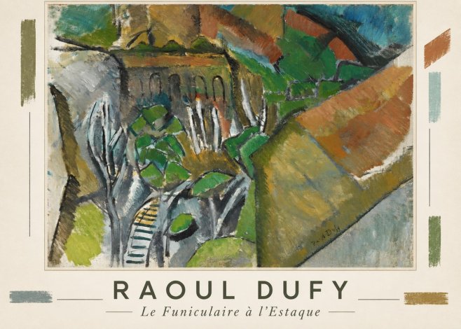 Raoul Dufy Le Funiculaire À L'estaque No5 - Affiche