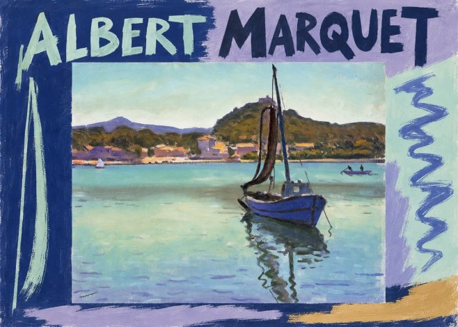 Albert Marquet Blue Boat in the Harbor No6 - Affiche