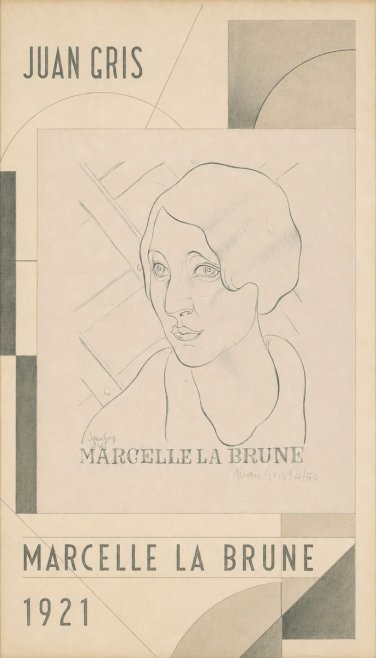 Juan Gris Marcelle La Brune II No4 - Affiche