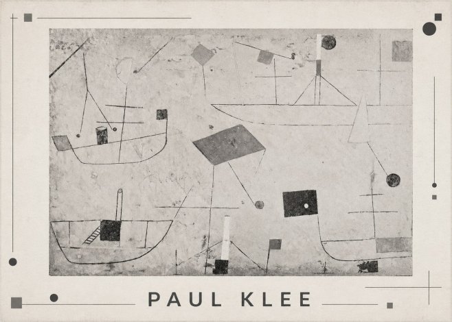 Paul Klee Seascape with Boats No1 - Affiche