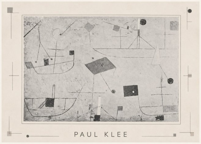Paul Klee Seascape with Boats No3 - Affiche