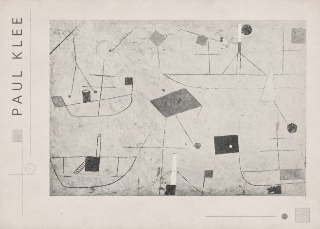Paul Klee Seascape with Boats No4 - Affiche