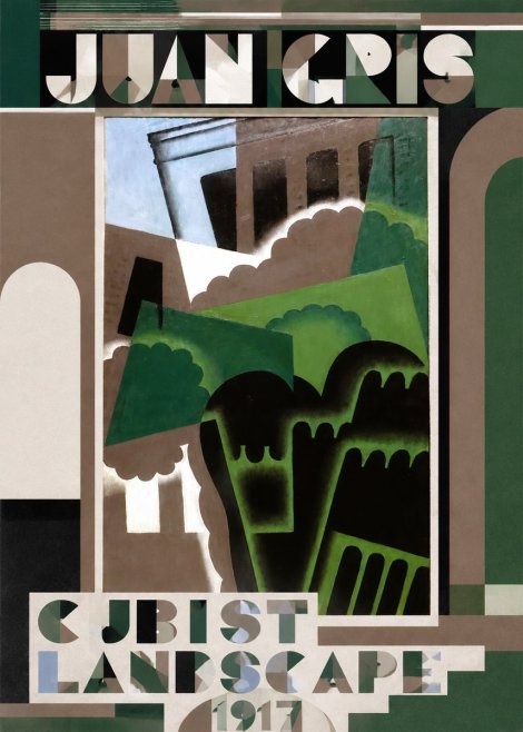 Juan Gris Cubist Landscape No4 - Affiche