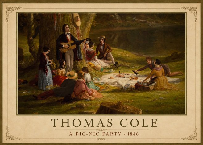 Thomas Cole A Pic-nic Party No3 - Affiche