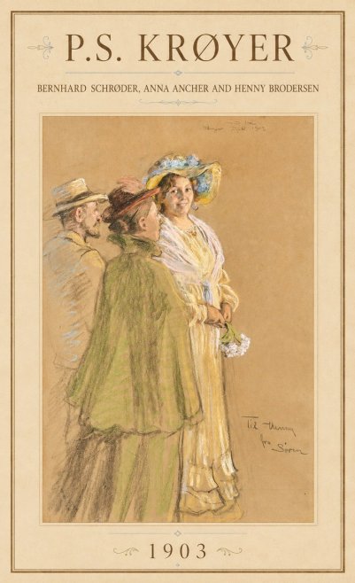 P.S. Krøyer Bernhard Schrøder, Anna Ancher and Henny Brodersen No1 - Affiche