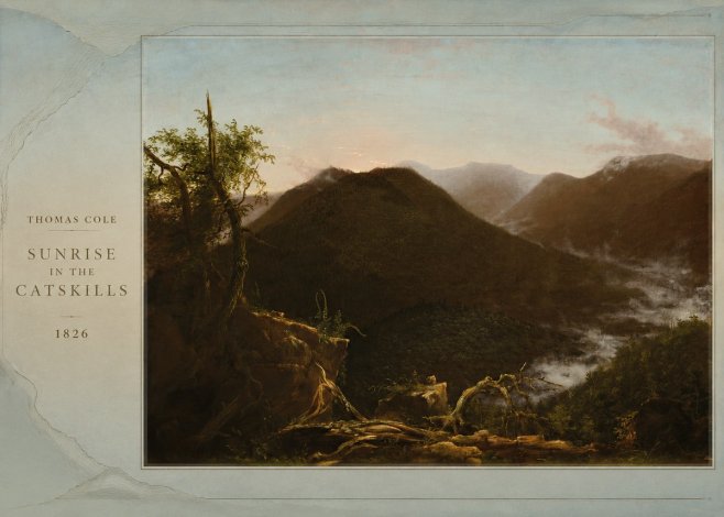 Thomas Cole Sunrise in the Catskills I No2 - Affiche