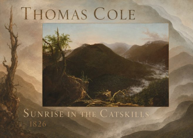 Thomas Cole Sunrise in the Catskills I No4 - Affiche