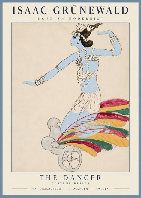 Isaac Grünewald Dancer on a Chariot No5 - Affiche