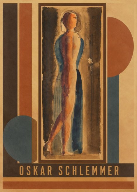 Oskar Schlemmer Figure Study No3 - Affiche